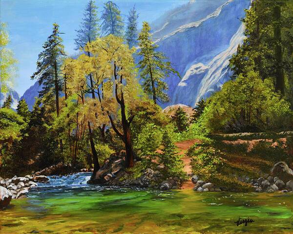 Along The Mist Trail - Yosemite - Art Print