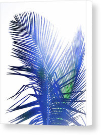 Azure Palms Design - Canvas Print