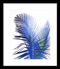 Azure Palms Design - Framed Print