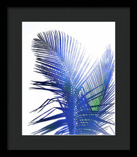 Azure Palms Design - Framed Print