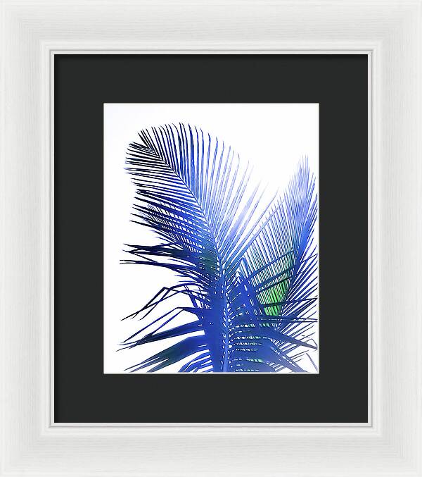 Azure Palms Design - Framed Print