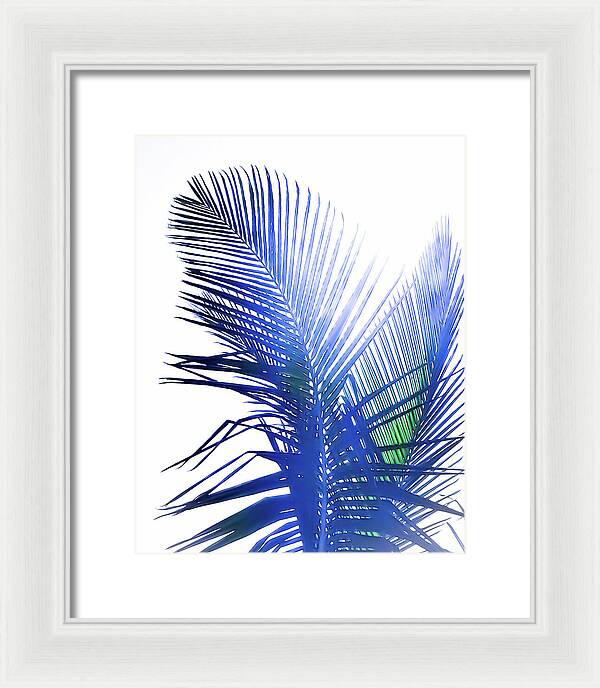 Azure Palms Design - Framed Print