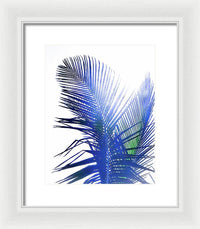 Azure Palms Design - Framed Print