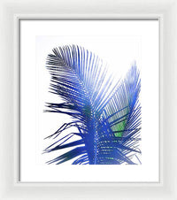 Azure Palms Design - Framed Print