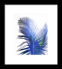 Azure Palms Design - Framed Print