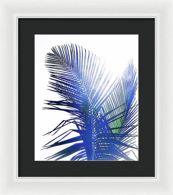 Azure Palms Design - Framed Print