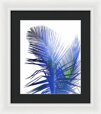 Azure Palms Design - Framed Print