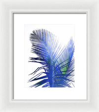 Azure Palms Design - Framed Print