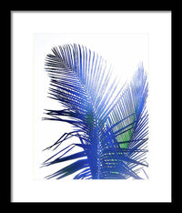 Azure Palms Design - Framed Print