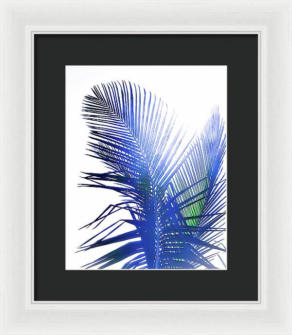 Azure Palms Design - Framed Print