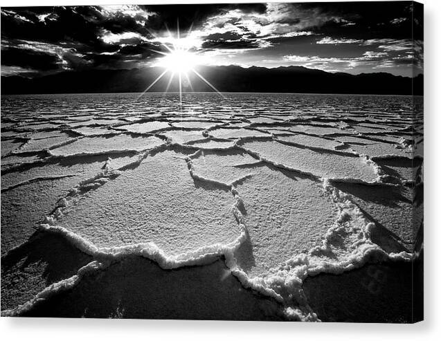 Badwater Sunset - Canvas Print Canvas Print 1ArtCollection