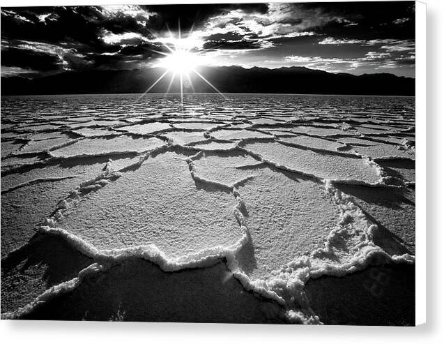 Badwater Sunset - Canvas Print Canvas Print 1ArtCollection