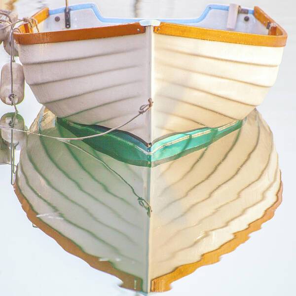 Balboa rowboat reflection - Art Print