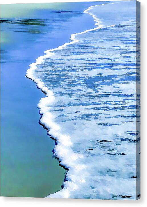 Beach Foamline - Canvas Print