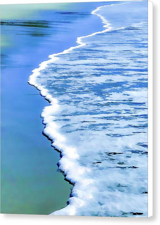 Beach Foamline - Canvas Print