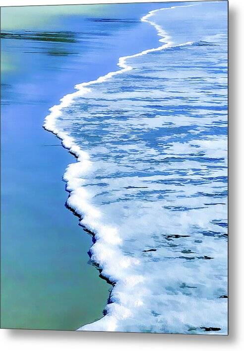 Beach Foamline - Metal Print