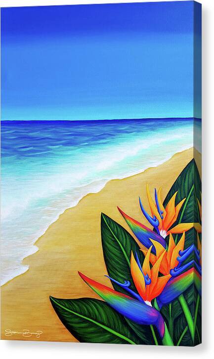 Beach Stroll - Canvas Print Canvas Print 1ArtCollection