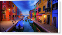 Homecoming in Burano - Canvas Print