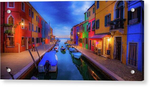 Homecoming in Burano - Acrylic Print