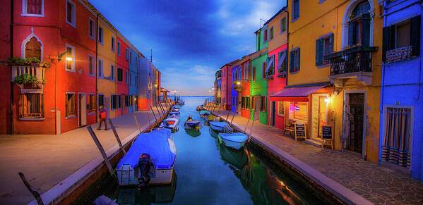 Homecoming in Burano - Art Print