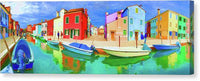 Burano Panorama - Canvas Print