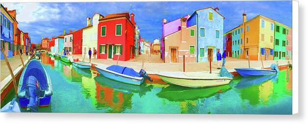 Burano Panorama - Canvas Print