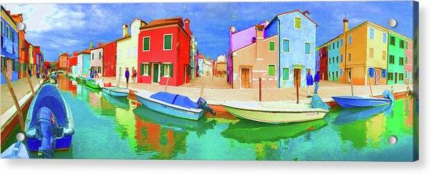 Burano Panorama - Acrylic Print