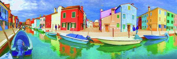 Burano Panorama - Art Print