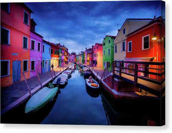 Twilight in Burano - Canvas Print Canvas Print 1ArtCollection