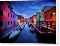 Twilight in Burano - Canvas Print Canvas Print 1ArtCollection