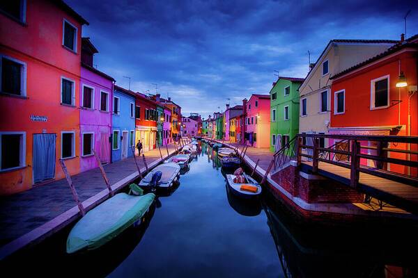 Twilight in Burano - Art Print Art Print 1ArtCollection