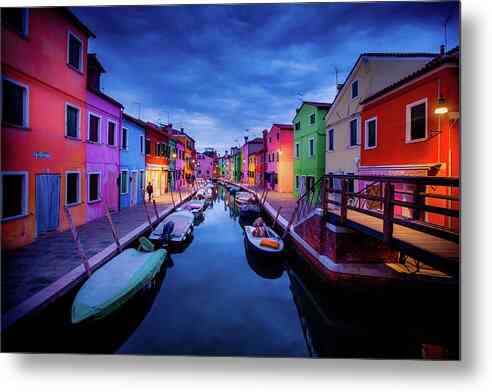 Twilight in Burano - Metal Print Metal Print 1ArtCollection