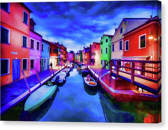 Burano Twilight Dream - Canvas Print