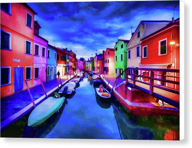 Burano Twilight Dream - Canvas Print