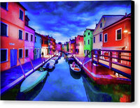 Burano Twilight Dream - Canvas Print