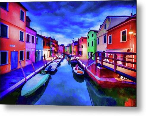 Burano Twilight Dream - Metal Print