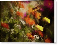 Butterflies in the Garden - Canvas Print