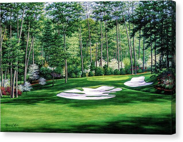 Camellia No 10 Augusta National - Canvas Print