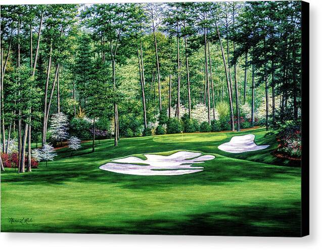 Camellia No 10 Augusta National - Canvas Print