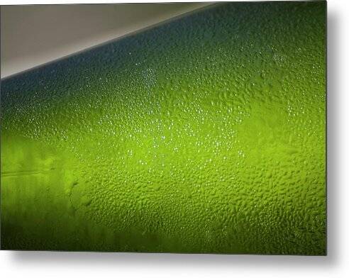 Chilled wine in green bottle - Metal Print Metal Print 1ArtCollection