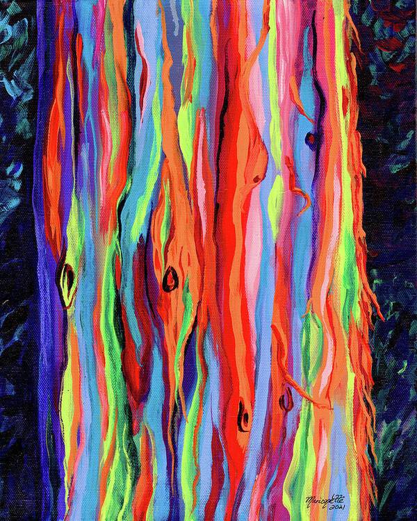 Colorful Rainbow Eucalyptus - Art Print Art Print 1ArtCollection