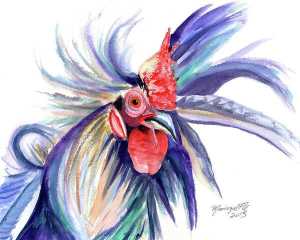 Crazy Kauai Rooster - Art Print Art Print 1ArtCollection