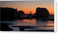 Crescent Moon Beach - Canvas Print Canvas Print 1ArtCollection