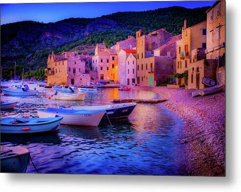 Croatia Twilight - Metal Print