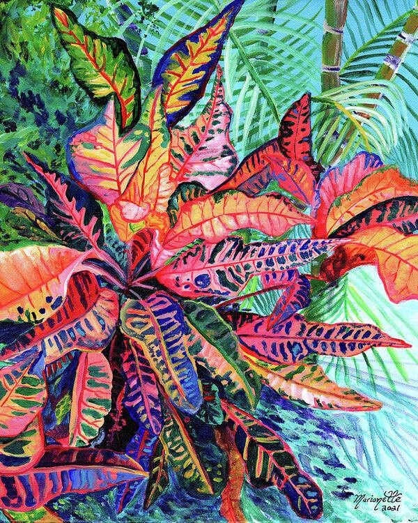 Croton Garden - Art Print Art Print 1ArtCollection