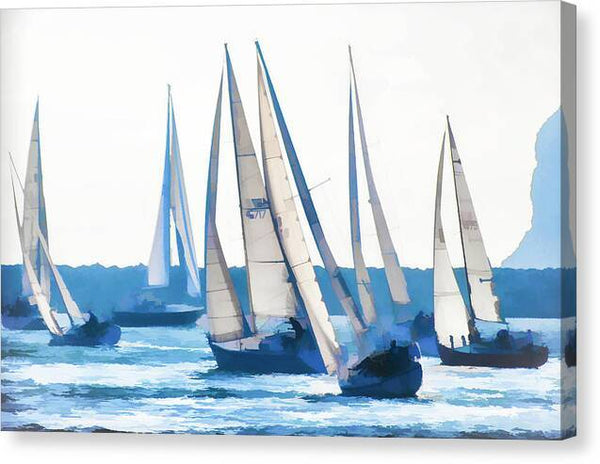 Dana Regatta in Blue - Canvas Print Canvas Print 1ArtCollection