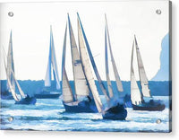 Dana Regatta in Blue - Acrylic Print