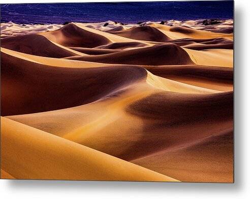 Death Valley Dunescape - Metal Print