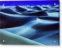 Death Valley Moonlight Dunescape - Acrylic Print