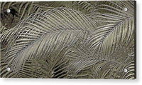 Etched Gold Palms Design 1 - Acrylic Print